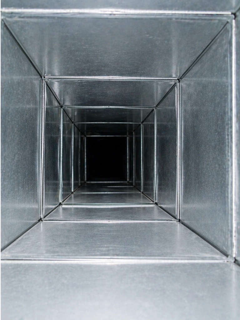 Clean air duct after professional cleaning service