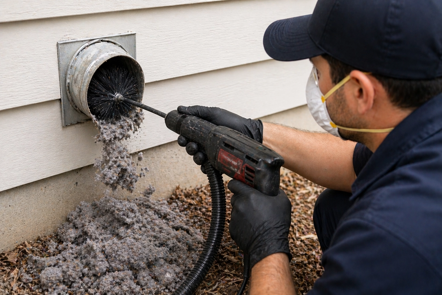 Professional dryer vent cleaning to improve efficiency and reduce fire risk
